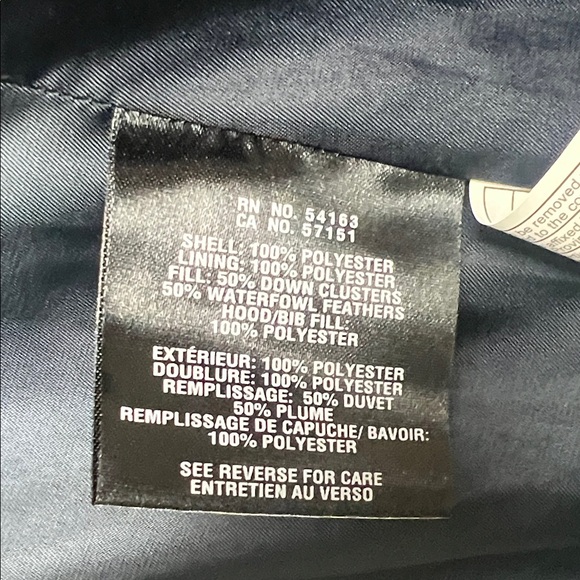 COLE HAAN • Women's Navy Hooded Puffer Coat - Picture 6 of 7